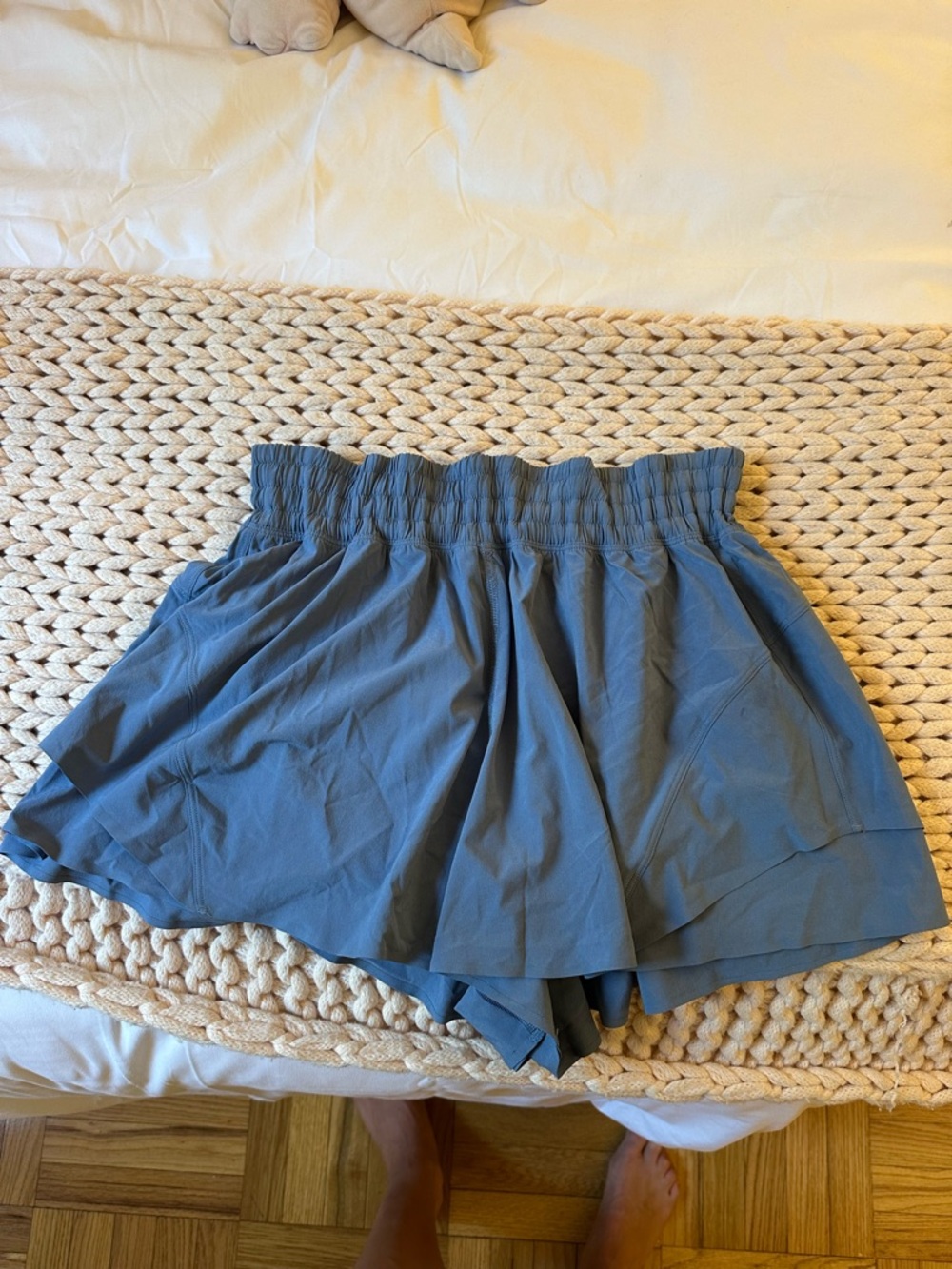 lululemon athletica Blue Athletic Skirt-Shorts